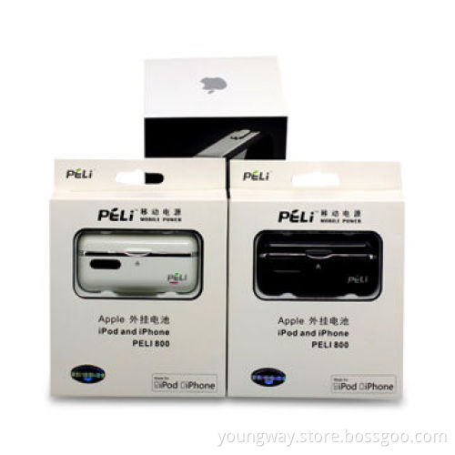 Power Bank for iPhone/iPod with 800mAh Capacity, 5V/500mA DC-in and 5V DC-out